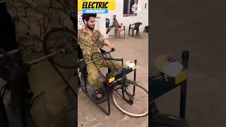 I turn handicap bicycle into electric tricycle electric helloelectric streetengineer [upl. by Pillihpnhoj54]