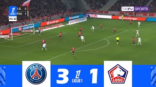 PSG contre LOSC Lille 31  Ligue 1 McDonalds 202425  Résumé de Match [upl. by Nue]