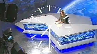 HRT  HRT 1 Croatia  Dnevnik  Clock and intro  Branka Slavica  Estiu del 2001 [upl. by Maurili]