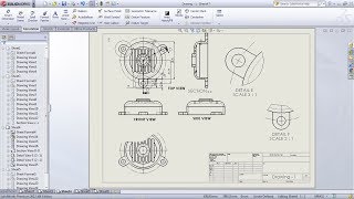 SolidWorks Drawing  Drafting Tutorial for Beginners  1  SolidWorks Drawing Basics  Drawing Views [upl. by Mozza69]