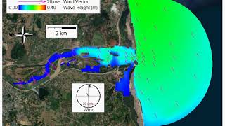 Simulated Wave Height from SWAN [upl. by Halik980]