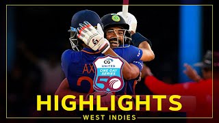 Highlights  West Indies v India  Patel Fires India to SeriesClinching Win  2nd CG United ODI [upl. by Cyrilla892]