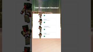 100 Minecraft Emotes How To Get Emotecraft minecraft shorts mods emote java 2024 [upl. by Nycila]