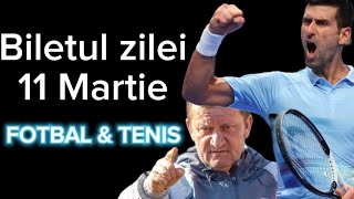 Pariuri 11 Martie din fotbal si tenis Oțelel  Poli Iași NDjokovic  Nardi L si Osaka Mertens [upl. by Atonsah851]