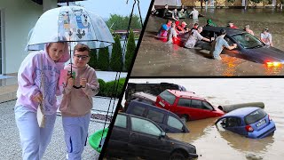 Inundatii in Moldova si Romania [upl. by Zehcnas]