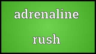 Adrenaline rush Meaning [upl. by Navinod]