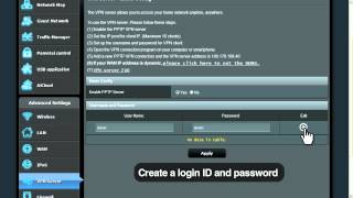 ASUS router quick howto VPN server tutorial [upl. by Skardol]