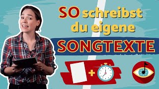 SONGTEXTE schreiben  5 Schritte für den perfekten Einstieg I SONGWRITING Live [upl. by Enegue]