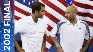 Pete Sampras vs Andre Agassi in vintage US Open Final  US Open 2002 [upl. by Awjan]