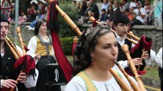 Desfile banda de gaitas San Roque Llanes 2022 Asturias [upl. by Mayap]