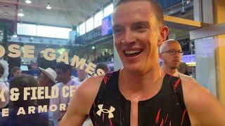 Adam Fogg Runs 34962 Mile Finishes 4th In Wanamaker Mile At Millrose Games [upl. by Phina]