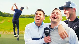 Driving Range Madness with Jack Wilshere Mason Mount Ben Foster amp more  Maddisons Golf Day 2023 [upl. by Notterb]