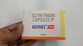 Sotret 10 mg Capsule  isotretinoin 10 mg Capsule ip uses  Sotret 10 mg Capsule uses Dose Hindi [upl. by Maclean]