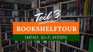 BücherregalBookshelfTour 2020  Teil 3  Genres Fantasy SciFi Dystopie  dragonstories [upl. by Klute]