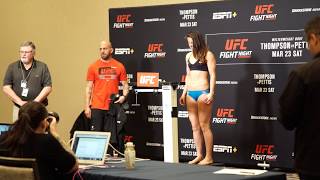 Maycee Barber UFC Nashville Weighins [upl. by Olva375]