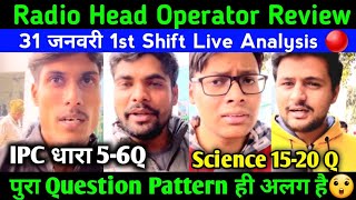 radio haed operator exam analysis today  up police radio operator paper review 2024 [upl. by Fessuoy405]