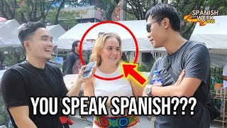 Two Filipinos speak Fluent Spanish at the Streets of Makati 🇪🇸 [upl. by Lleynad]