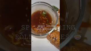 🍝🌶 SPICY SPRING ROLL NOODLES 🍝🌶 [upl. by Kirat]