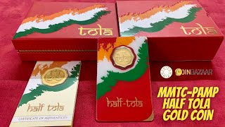 MMTC PAMP Half Tola Gold Coin  58319 Grams 9999 Gold Coin  Indian Bullionaire [upl. by Nomis]