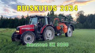 Ruiskutus 2024  Amazone UX 3200 [upl. by Hanny]