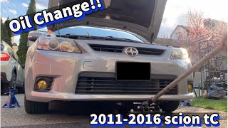 How to do an Oil Change on a 2011  2016 Scion TC [upl. by Bayer]