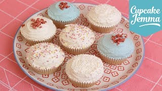 Eggless Vegan Cupcake Recipe  Cupcake Jemma [upl. by Derwon]