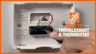 How to Troubleshoot a Thermostat  The Home Depot [upl. by Tanberg]