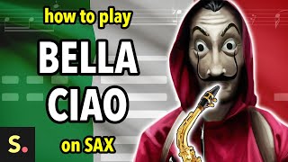 How to play Bella Ciao on Saxophone  Saxplained [upl. by Callum]