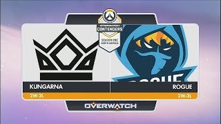 Kungarna vs Rogue Part 2  OW Contenders Season One North America [upl. by Harmony]