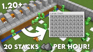 Minecraft Easy CREEPER Farm 120 Tutorial  20 stacks Gunpowder Per Hour [upl. by Lisabet]