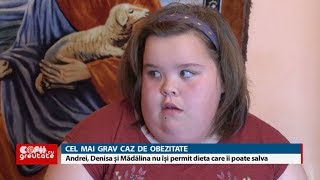 Copii cu greutate Andrei Denisa și Mădălina nuși permit dieta care îi poate salva [upl. by Clifton]