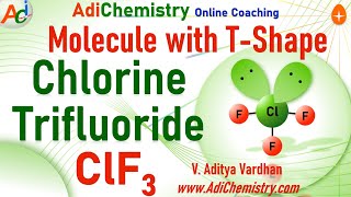 ClF3  sp3d Hybridization Tshape Lewis structure VSEPR geometry bond angle IIT NEET class 12 [upl. by Naahs]