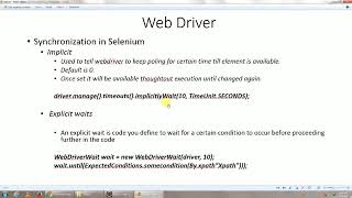 Synchronization  Implicit  Explicit wait  Selenium WebDriver Tutorial 12 [upl. by Aisenat]