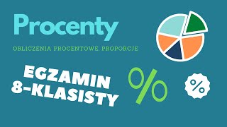 Egzamin 8klasisty Procenty rozwiązania zadań [upl. by Yrrad]