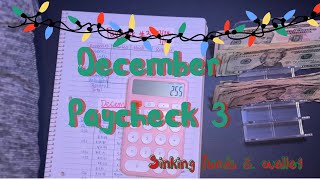 Last Paycheck 2023  Paycheck 3 December  Sinking Funds Cash Stuffing [upl. by Worsham]