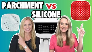 AIR FRYER Parchment vs AIR FRYER SILICONE Which works BEST [upl. by Kubis548]