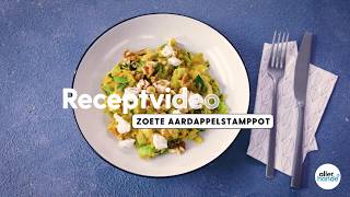 Wat eten we vandaag Stamppot van zoete aardappel met prei geitenkaas en walnoten  Allerhande [upl. by Obadiah]