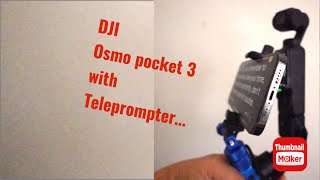 DJI Osmo Pocket 3 with a Teleprompter [upl. by Iramaj]