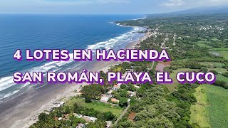 Se Venden 4 Lotes en Hacienda San Román Playa El Cuco San Miguel 20000 por lote Tel 503 72998557 [upl. by Cida]