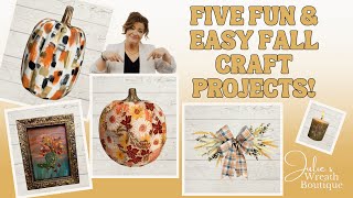 Easy Fall Craft Ideas  Fun Fall Crafts  Dollar Tree Fall Crafts  Crafting for Fall  Fall Crafts [upl. by Alicirp]