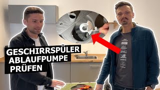 Spülmaschine Pumpe verstopft Ablaufpumpe prüfen  DIY Pumpe Geschirrspüler reinigen 2024 [upl. by Anavahs]