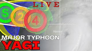 Historical Typhoon Yagi entengph  Striking Vietnam  LIVE COVERAGE [upl. by Isidora]