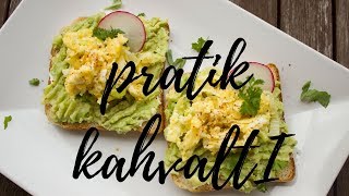 Pratik Kahvaltılık Ekmek Üstü Avokado amp Poşe Yumurta  Simple Poached Egg and Avocado Toast Recipe [upl. by Shelman]