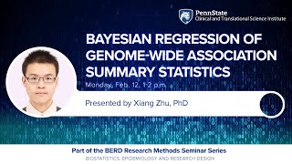 Bayesian Regression of Genomewide Association Summary Statistics [upl. by Yerffej835]