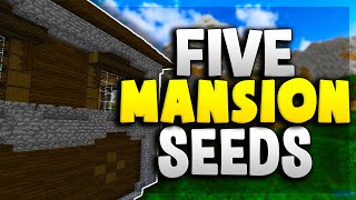 TOP 5 MANSION SEEDS for MINECRAFT 1122 [upl. by Leilah988]