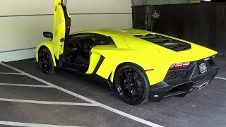 LAMBORGHINI AVENTADOR LP720 LAMBORGHINIS 50TH ANNIVERSARY EDITION START AP [upl. by Ainaled]