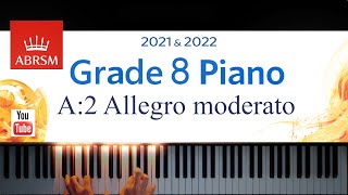 ABRSM 20212022 Grade 8 A2 Allegro moderato  J Haydn Piano exam piece [upl. by Faro]