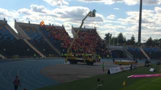 Zawisza Bydgoszcz  Jegiellonia Białystok awantura Jagi z ochroną 20072013 [upl. by Eve112]