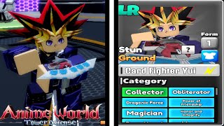 👀 Showcase Yugi MotoCard Fighter Upd 13🎆 Anime World Tower Defense [upl. by Gitel]