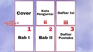 Cara membuat nomor Halaman di word berbeda Romawi dan Angka [upl. by Attekal]